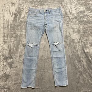 Rag &‎ Bone Distressed Skinny Jeans Women’s Size 29 Light Blue Denim